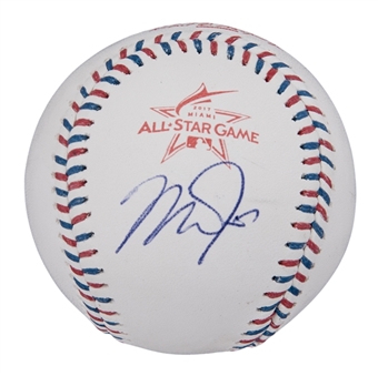 Mike Trout Single Signed 2017 OML Manfred All-Star Game Baseball (MLB Authenticated)